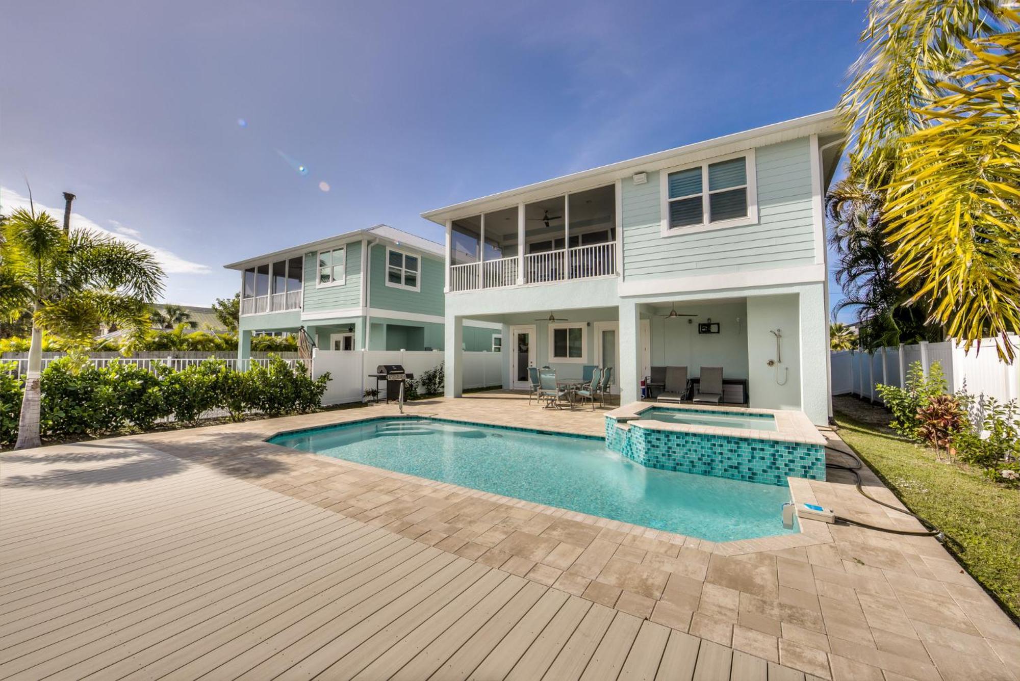 Villa Waterfront - Nestled On The Bay, Heated Pool And Spa - Tidewater - Roelens Fort Myers Beach Exterior foto